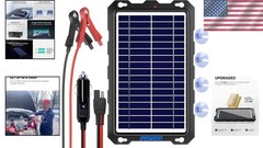 Upgraded 7.5W Solar Panel Charger with Smart Protection – Ideal for All Vehicles