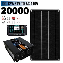 20000W Solar Power Inverter Kit | 800W Panel + Controller | 12V/24V to 110V/220V