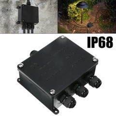 Junction Box Case Container 4Way Electrical Wire IP68 Waterproof Outdoor