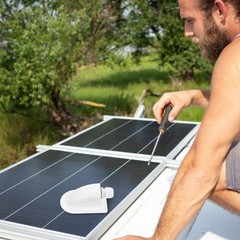 Single Solar Cable Entry Box ABS Durable Waterproof White for Roof Panels
