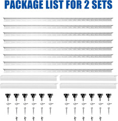Solar Panel Mount Brackets, 2 Sets 45 Inch with Foldable Tilt Legs | Suitable fo