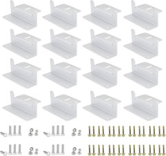 16 Units Solar Panel Mounting Brackets,Z Bracket Sets Lightweight Aluminum Corro