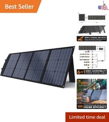 120W Portable Solar Panel for Jackery/ECOFLOW/Flashfish/ROCKPALS Power Statio…