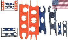 MC-4 Compatible Solar Connector Tool Set – Metal and Plastic Spanners (2 Pairs)