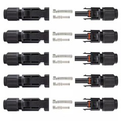 Male Female Wire Cable Connector Set Solar Panel Waterproof Connectors 5 Pair
