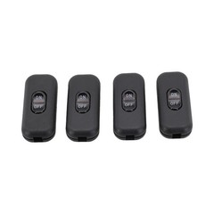 Inline Rocker Switch 6A 110-250V for Electric Lamps and Home Appliances
