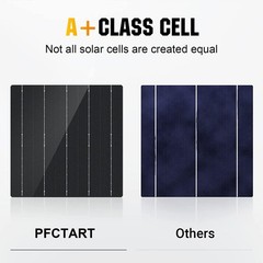 100W 12V Mocrystalline Solar Panel High Efficiency Off Grid RV Home Camper Roof