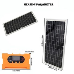 17W Solar Charger Waterproof Solar Panel 5V 12V 18V Output High Performance