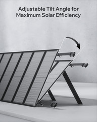 200W Portable Solar Panel Kit with Adjustable Kickstand for Camping & RV