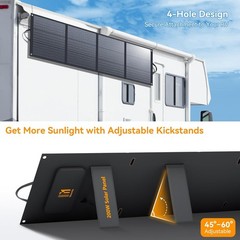 Foldable Solar Suitcase 200W IP68 MC4 XT60 Anderson