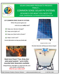 Portable Solar Generator Emergency Backup Power Supply Recreation Security USA