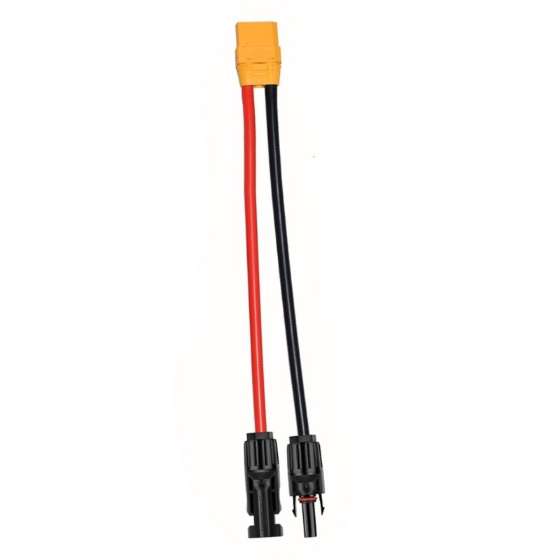 Solar Charging Cable with XT90 Input Port for Portable Generators Solar Panel