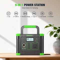 Power Up Anywhere: 330W Solar Generator with Safety Features & Fast Charging