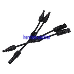 Solar Panel Y Branch Cable Connection Waterproof Adapter Connector Extension