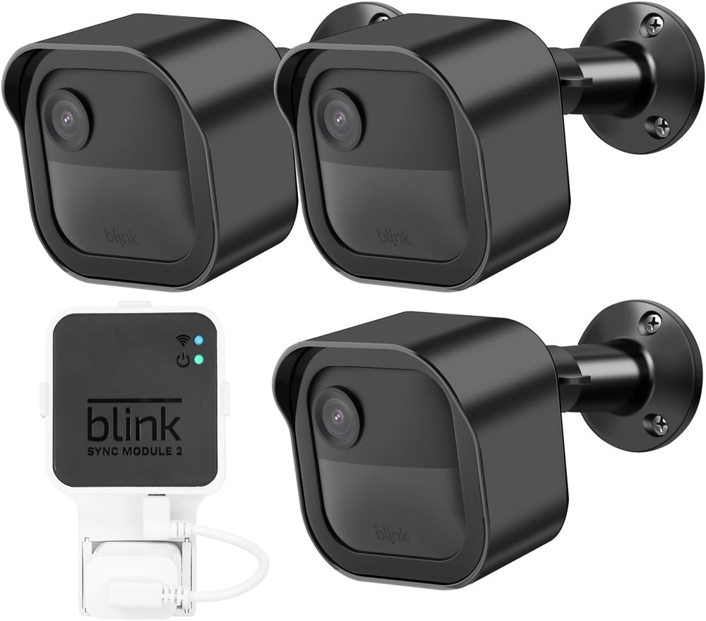 3Pack Mount for Blink Outdoor Camera, Weatherproof Protective Housing and 360°A