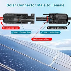 Solar Connector to DC 8mm Extension Cable 30FT, 14/12AWG Heavy Duty Adapter Cord
