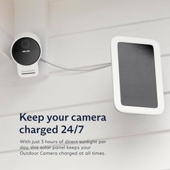 SimpliSafe Solar Panel for Outdoor Security Camera,White