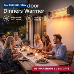 SereneLife Portable Infrared Indoor and Outdoor Electric Space Heater with Remot