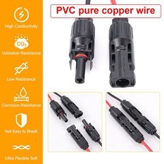 10ft/3m Solar Panel Extension Cable Wire XT60 to Solar Connectors Charging Cable