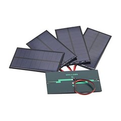 5PCS Solar Cells with Wire for DIY Applications and Renewable Energy Projects