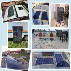 150-900W Inverter With Solar Panel Kit & 40A 12V Battery Charger Caravan RV Boat