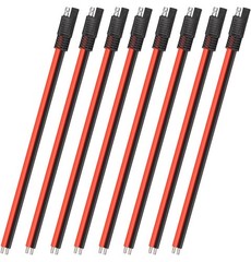 8 Pack 10AWG SAE Connector Extension Cable Quick Connector Disconnect Plug SAE