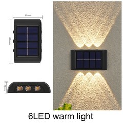 Waterproof Solar Wall Light for Outdoor Decoration and Easy Installation
