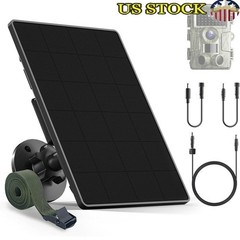 Solar Panel Trail Camera 6000mAh Rechargeable Waterproof Easy Install 6V 9V 12V