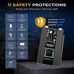 6000W Inverter DC 12V to AC 110V / 220V Vehicle Solar Power Inverter For Disple
