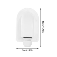 Single Solar Cable Entry Box ABS Durable Waterproof White for Roof Panels