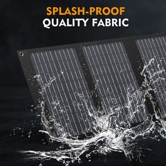 40W Portable Solar Panel Foldable DC USB Camping Charger For Phone Power Station