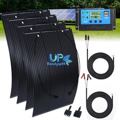 200W 400W 18V Flexible Mono Solar Panel Kit & Controller for RV Home Off-Grid
