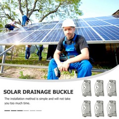 Zinc Alloy Solar Panel Drainage Clip Photovoltaic Cleaning Module For 20-35mm