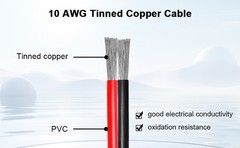 XRDS -RF 10AWG Anderson-Style Extension Cable 15FT, Anderson-Style 30A Connector