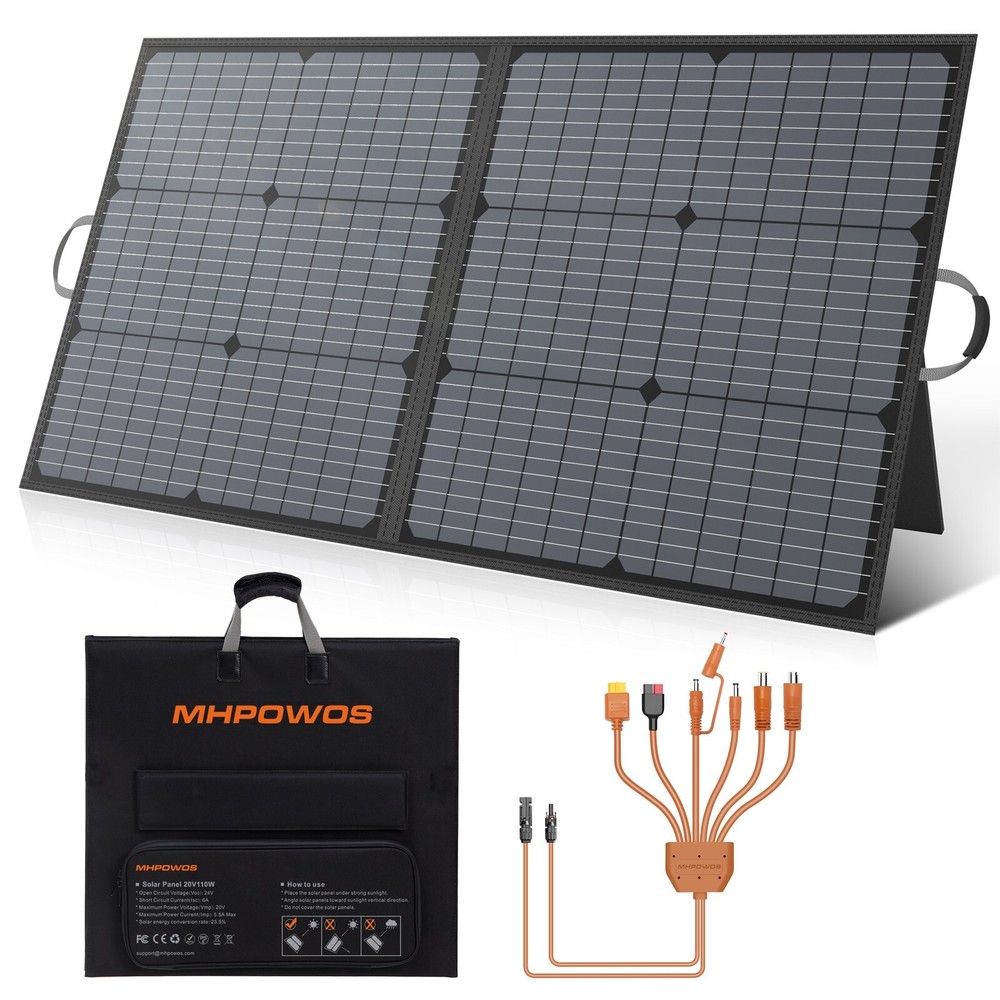 Folding Solar Panel 400W 220W 110W for Bluetti AC180 AC70 Jackery Powerstations