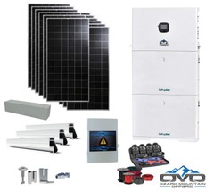 4.56KW Complete Offgrid Solar Kit + 10K 120V/240V OMO E-Line Inverter + 2x 10.24