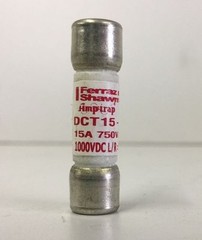 (3) QTY MERSEN DCT15-2 15 amp Solar Fuse Photovoltaic 15Amp 1000VDC (10×38)mm