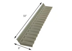Polycarbonate Wall Connector Flashing in Solar Gray 4 ft.