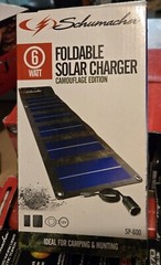 SCHUMACHER SP-600 6W FOLDABLE SOLAR CHARGER-CAMOUFLAGE EDITION FOR CAMPING
