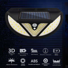 Sturdy Solar Wall Light with Motion Sensor for Outdoor Garden and Yard Use