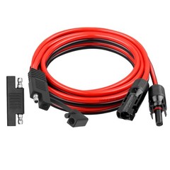 XRDS -RF 10AWG SAE to Solar Panel Connector Cable 6FT, Heavy-Duty Tinned Copp…