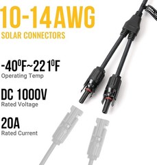 Waterproof Solar Panel Connectors – 4 Pairs