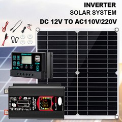 6000W Solar System DC12V to AC110V 220V 100A MPPT Controller 300W Panel InvertuX