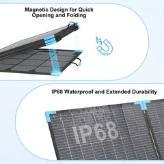 400W 220W Portable Solar Panels Bifacial for Ecoflow Jackery Anker Power Station