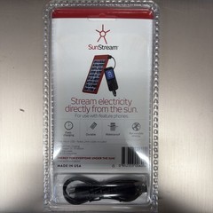 Solar Phone Charger 1/3 amp Sunstream – Sealed New for hiking, camping, or beach