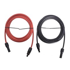 High Quality 1 Pair Solar Panel Extension Cable Wire Connector 10 AWG 15ft