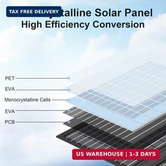 45W Portable Solar Panel Charger with USB-C, USB-A and DC Outputs 18V Foldable I