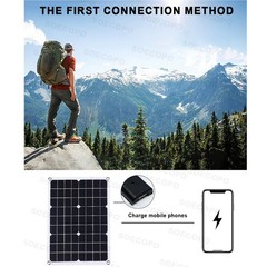6000W Solar Panel Set Solar Power Inverter Generator 100A Home 110V Grid SysteFi