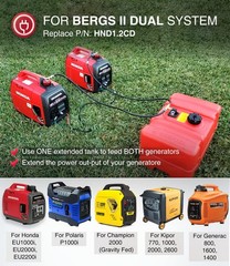 HND1.2CD Dual System Extended Run Generator Fuel Kit for Honda EU1000i, EU200…