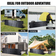100W 200W Lightweight Portable Solar Suitcase Foldable Solar Panel Outdoor IP65